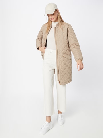 Cream Between-Seasons Coat 'Arwen' in Beige