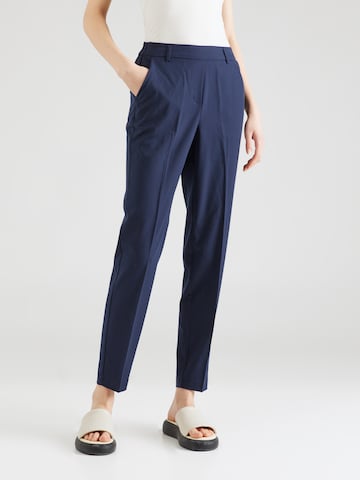 Coupe slim Pantalon à plis 'ZELDA' VERO MODA en bleu : devant
