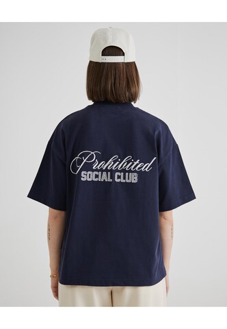 T-Shirt Prohibited en bleu