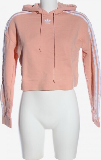ADIDAS Kapuzensweatshirt in XXS in pink / weiß, Produktansicht
