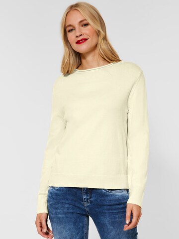 STREET ONE Sweater in White: front