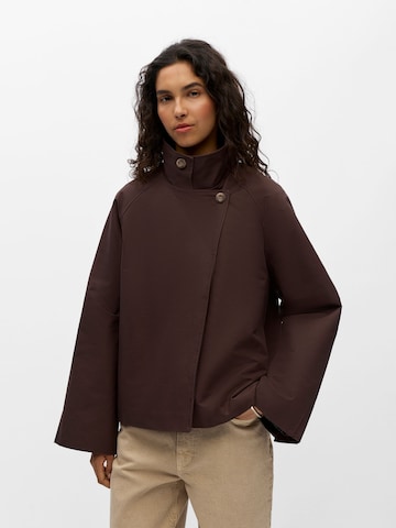 OBJECT Between-Seasons Coat 'OBJGerda' in Brown: front