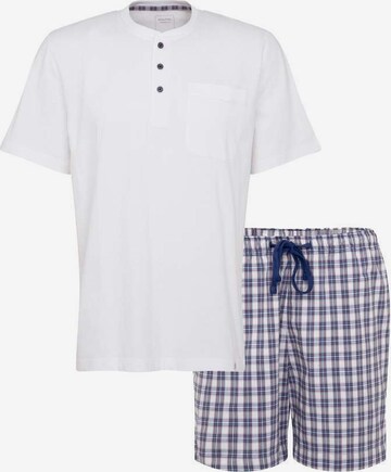 SEIDENSTICKER Short Pajamas 'Woven' in Blue: front