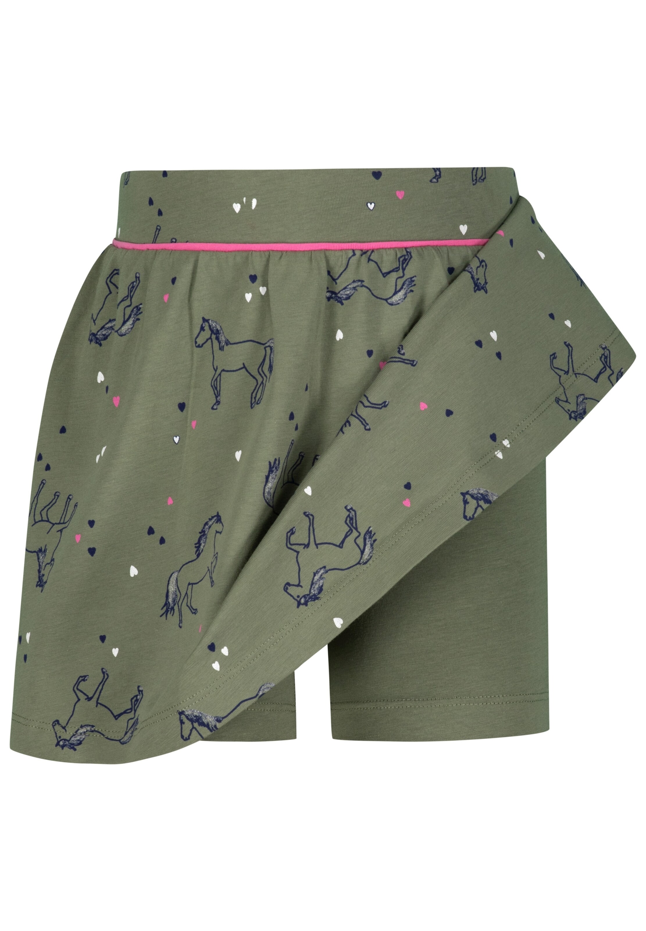 SALT AND PEPPER Skinny Skirt in Green