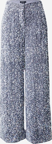 Nasty Gal Regular Trousers in Silver: front