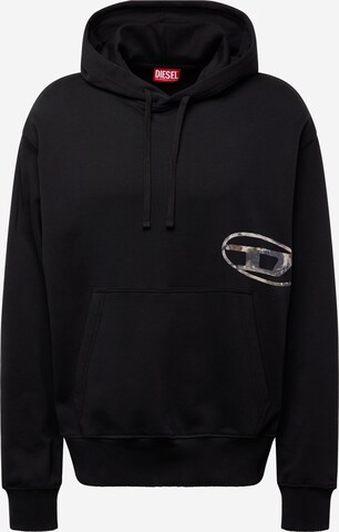 DIESEL - Sweatshirt em preto: frente