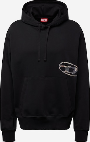 Sweat-shirt DIESEL en noir : devant