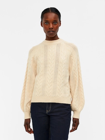 OBJECT Sweater 'ELENA' in Beige: front