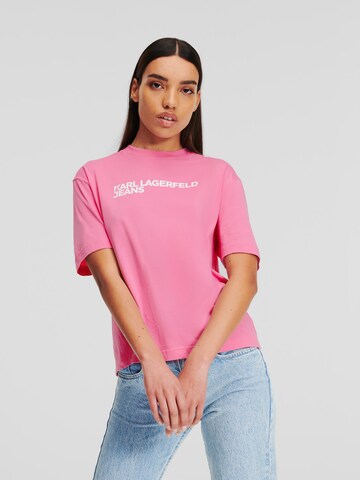 KARL LAGERFELD JEANS T-shirt in Pink: predná strana