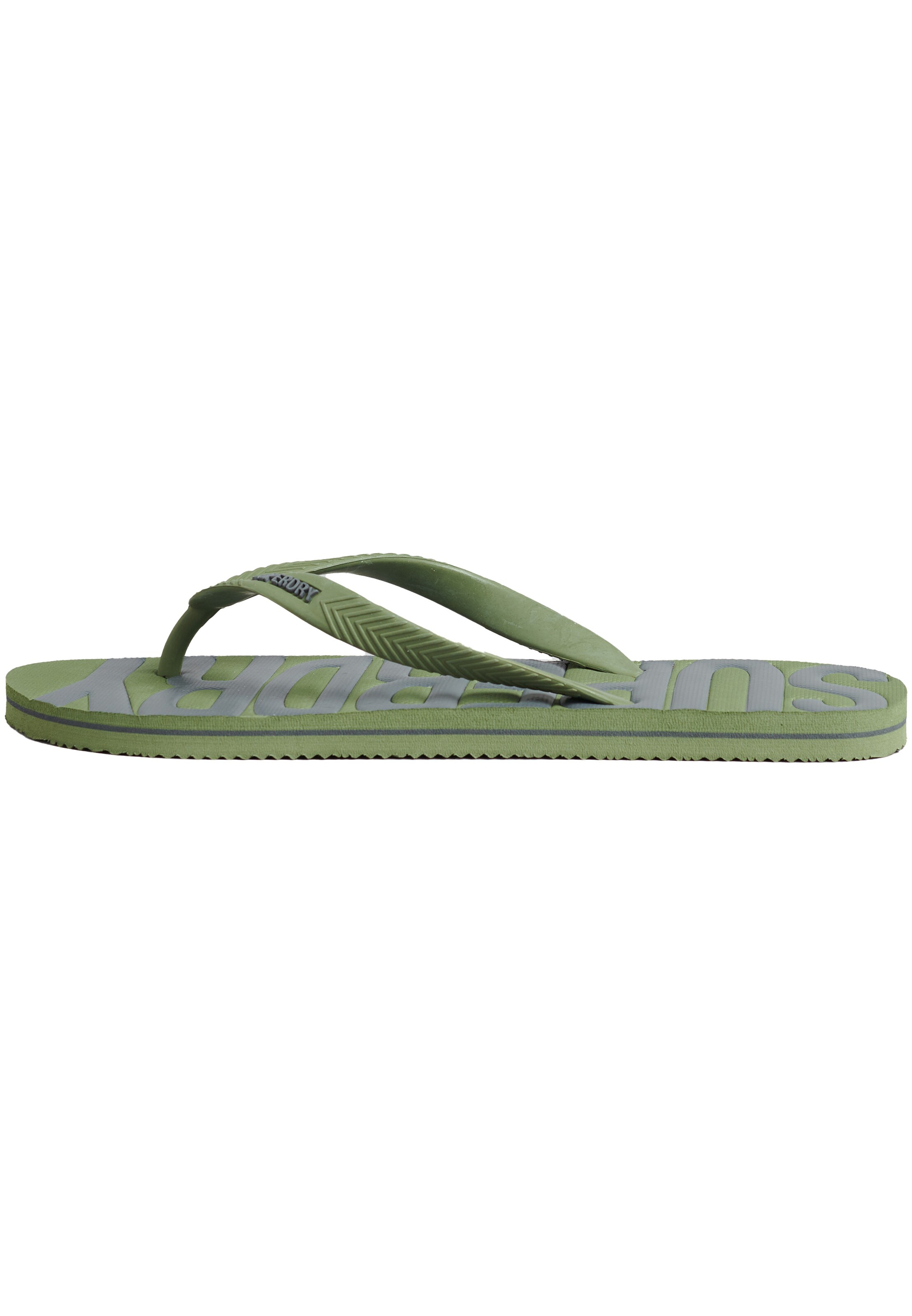 Tongs Superdry en vert : devant