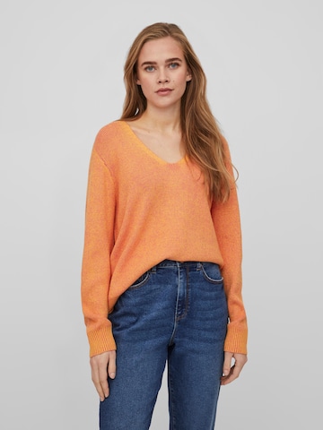 VILA Sweater 'Iril' in Orange: front