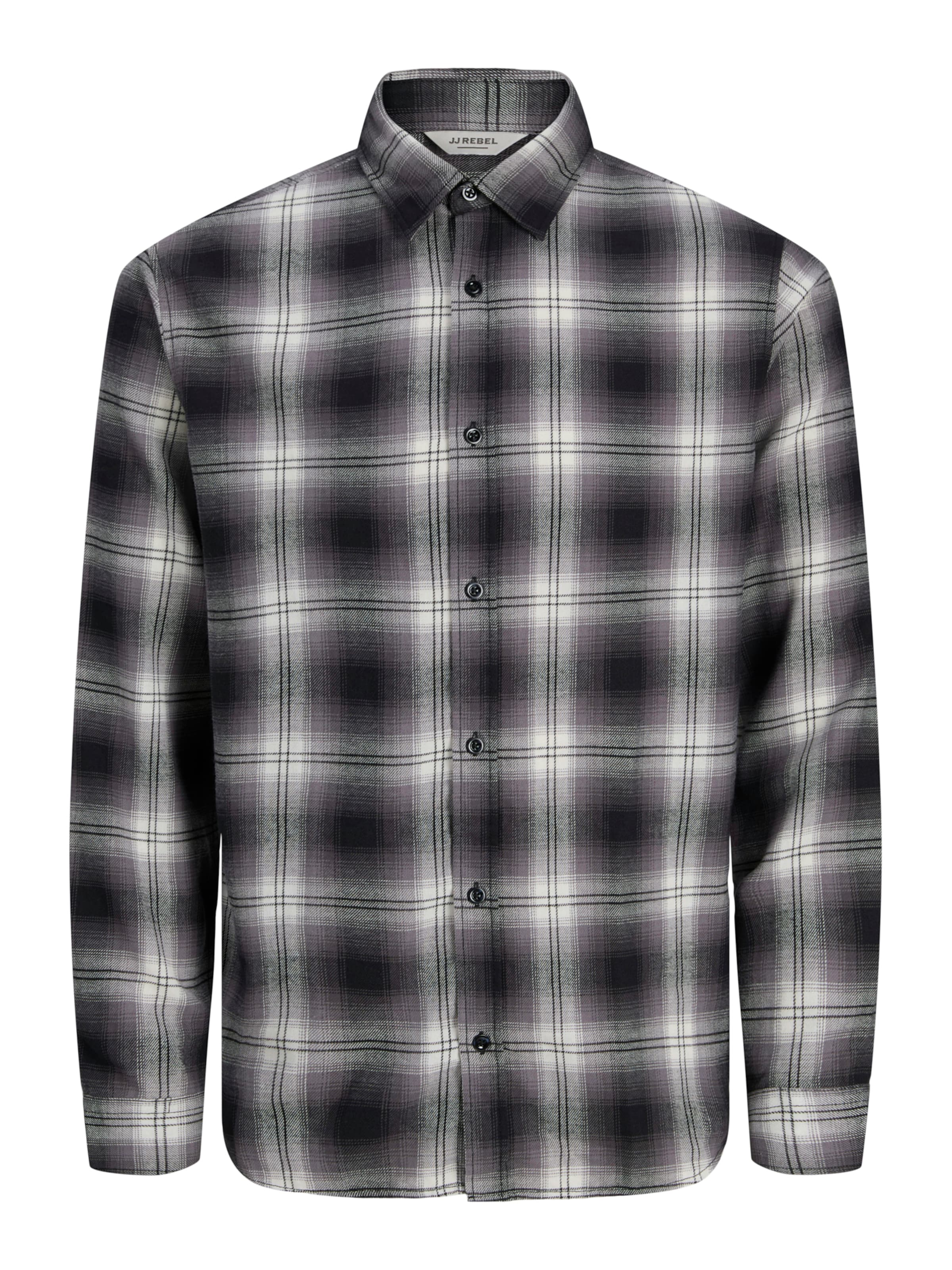 JJ Rebel Pohodlné nošení Košile 'JREBJETT' – šedá: přední strana