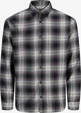 JJ Rebel Button Up Shirt 'JREBJETT' in Grey: front