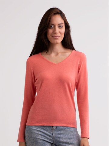 CASH-MERE.CH Pullover i orange: forside