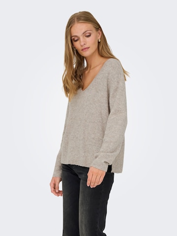 JDY Trui 'SANDRINE' in Bruin: voorkant