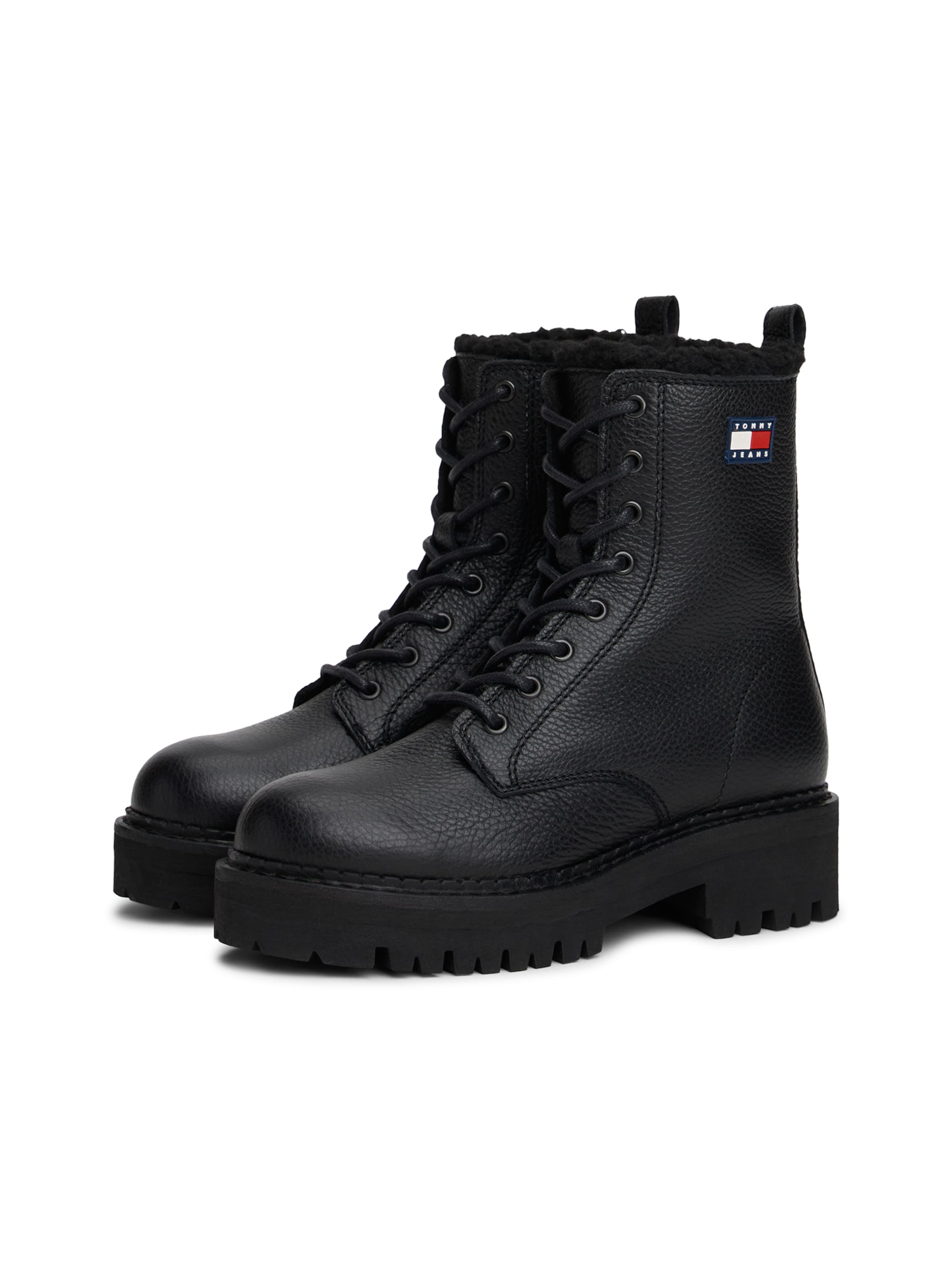 Bottines à lacets Tommy Jeans en noir