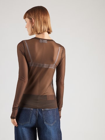 Maglietta 'NMJUDITH' di Noisy may in marrone