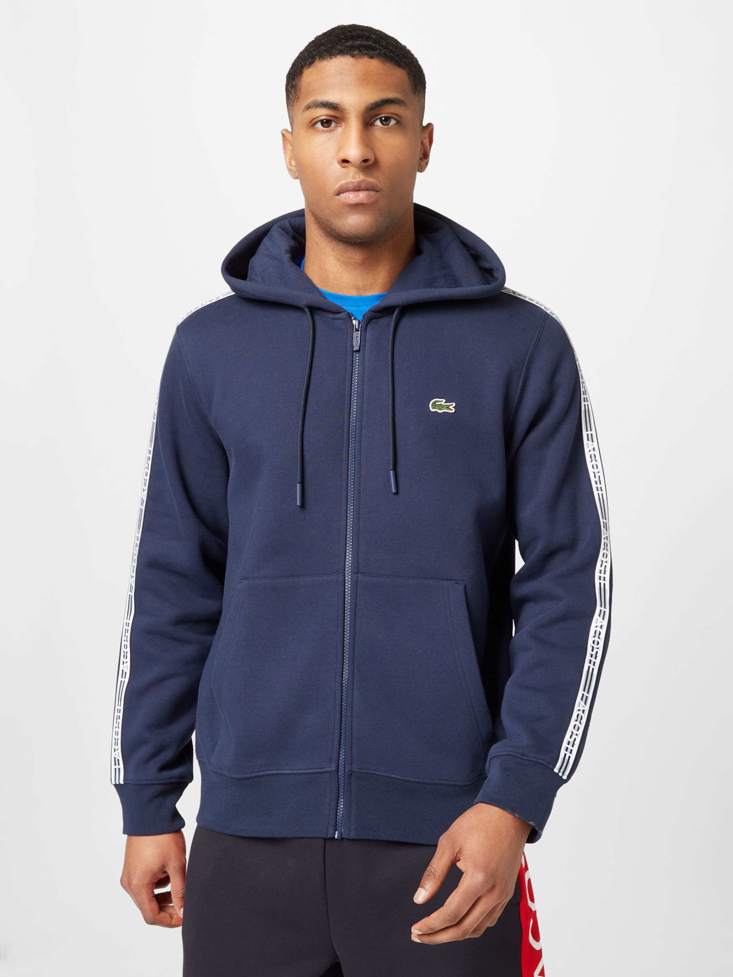 Lacoste zip sale hoodie grey