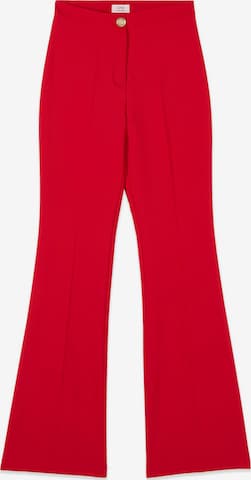 Flared Pantaloni di oltre in rosso: frontale
