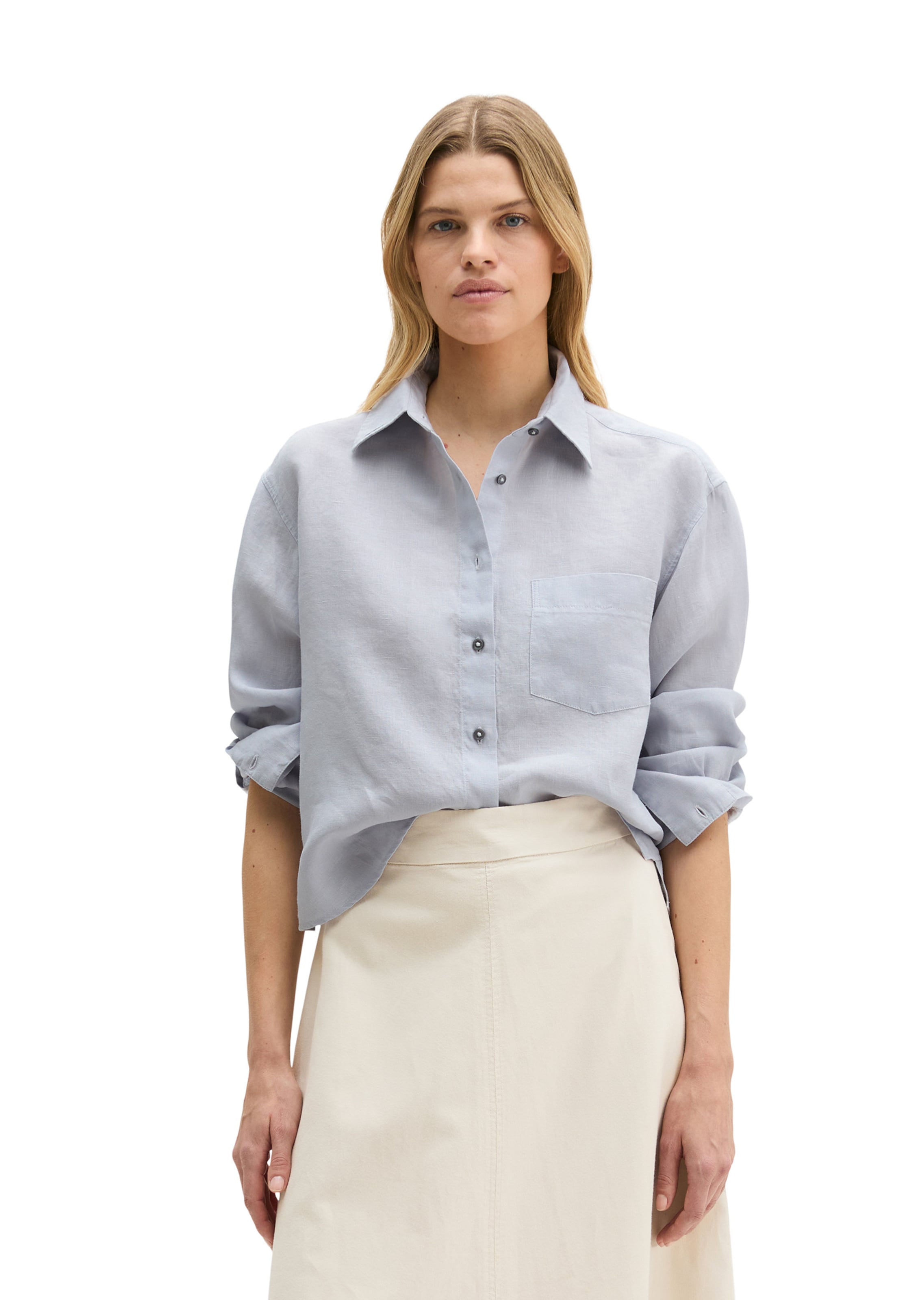 Chemisier Marc O'Polo en bleu : devant