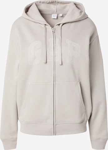 GAP Кофта на молнии 'HERITAGE' в Бежевый: спереди