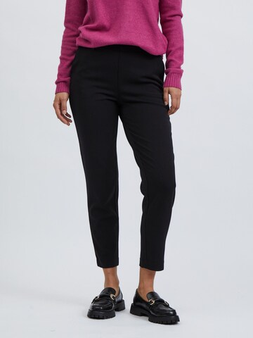 Regular Pantalon 'Ann' VILA en noir : devant