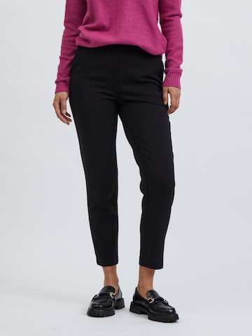 VILA Spodnie 'Ann' w kolorze czarny: przód