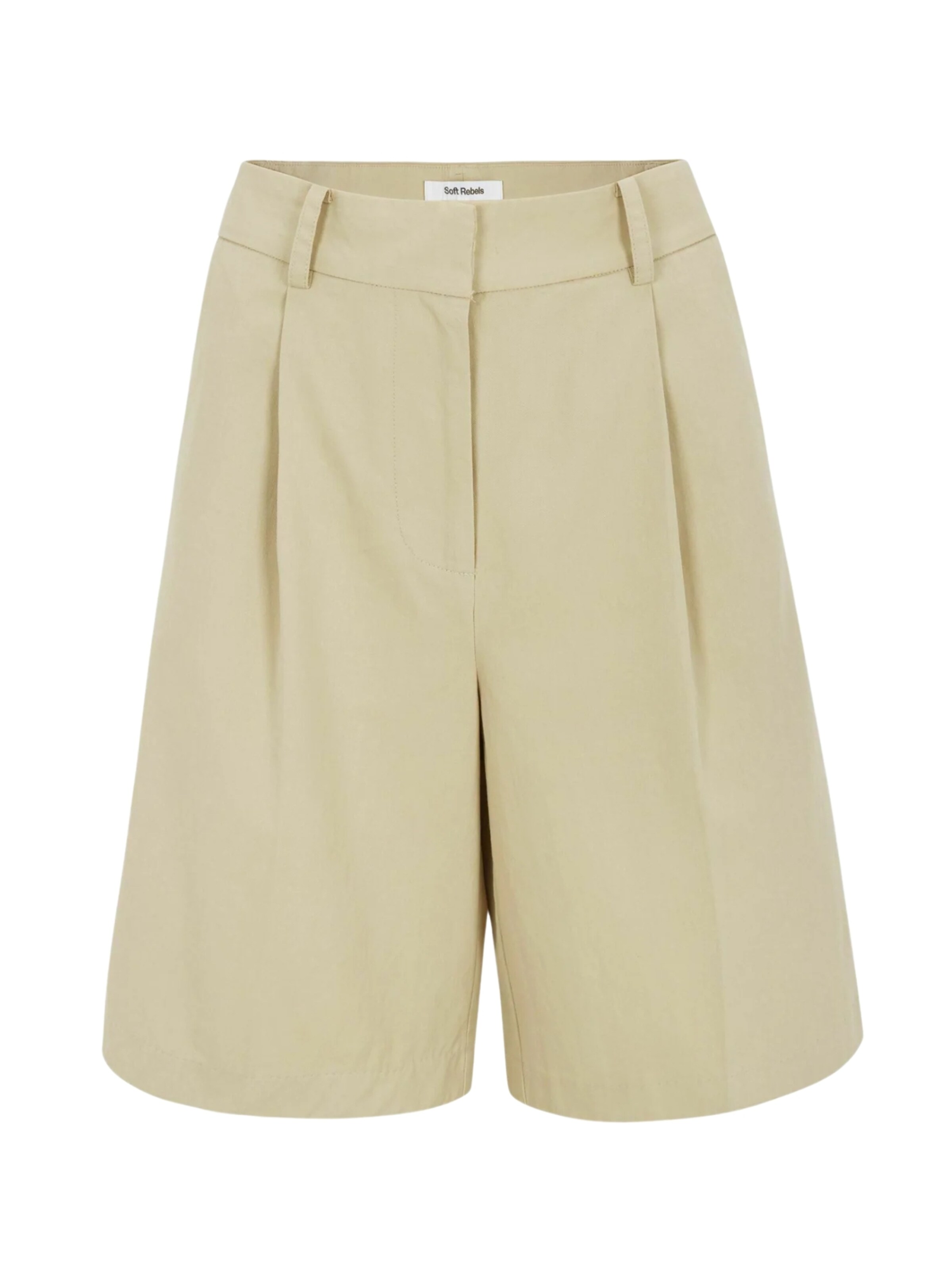 Largi Pantaloni ' SRTabita ' de la Soft Rebels pe bej: față