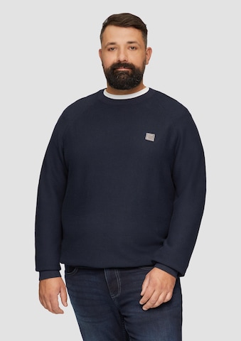 s.Oliver Red Label Big & Tall Trui in Blauw: voorkant