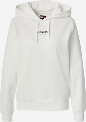 balts Tommy Jeans Sportisks džemperis 'ESS': no priekšpuses