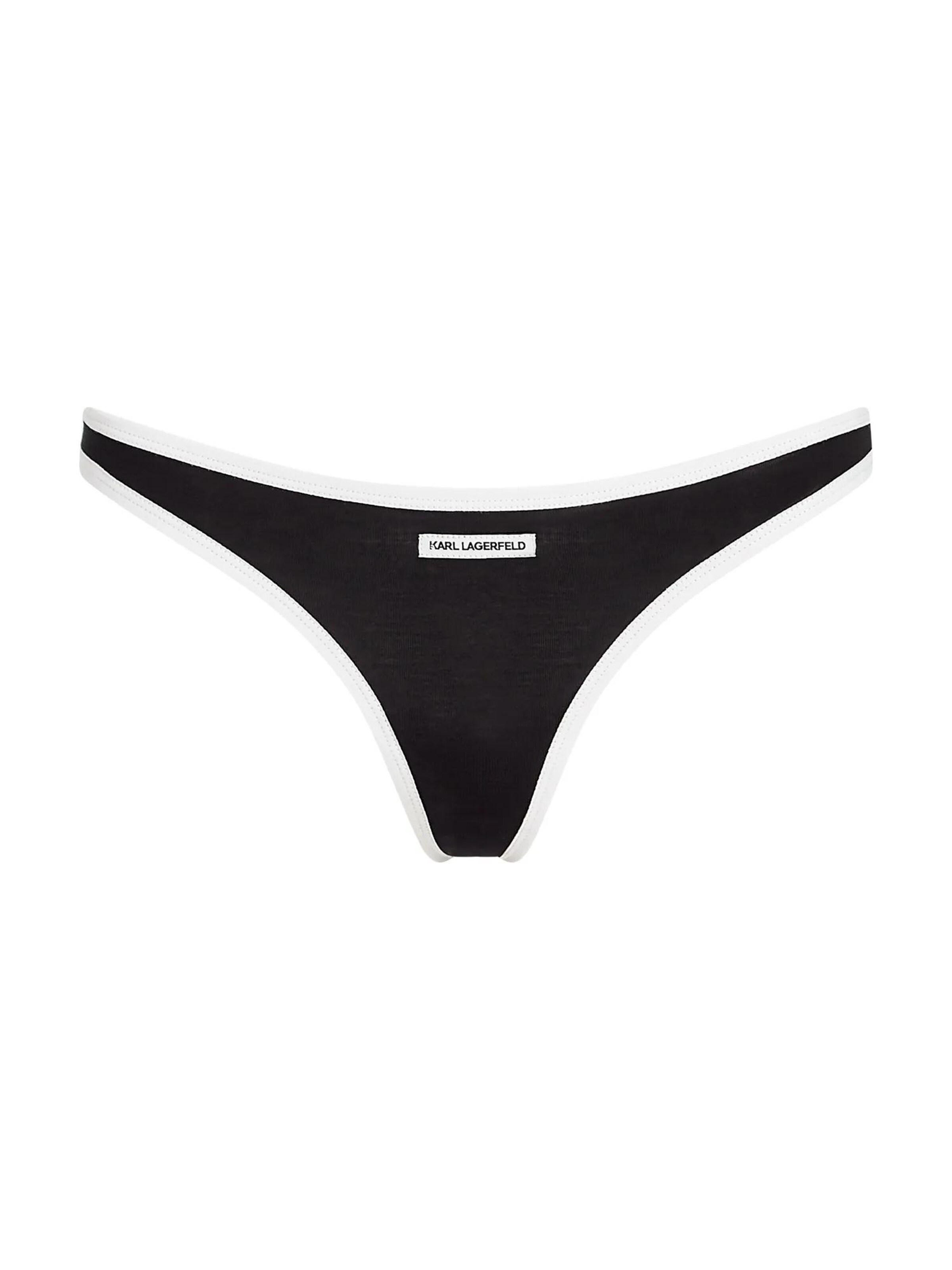 Slip de la Karl Lagerfeld pe negru: față