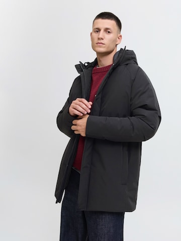 JACK & JONES Χειμερινό παρκά 'JJEWOOD' σε μαύρο