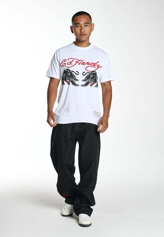 Loosefit Jeans di Ed Hardy in nero