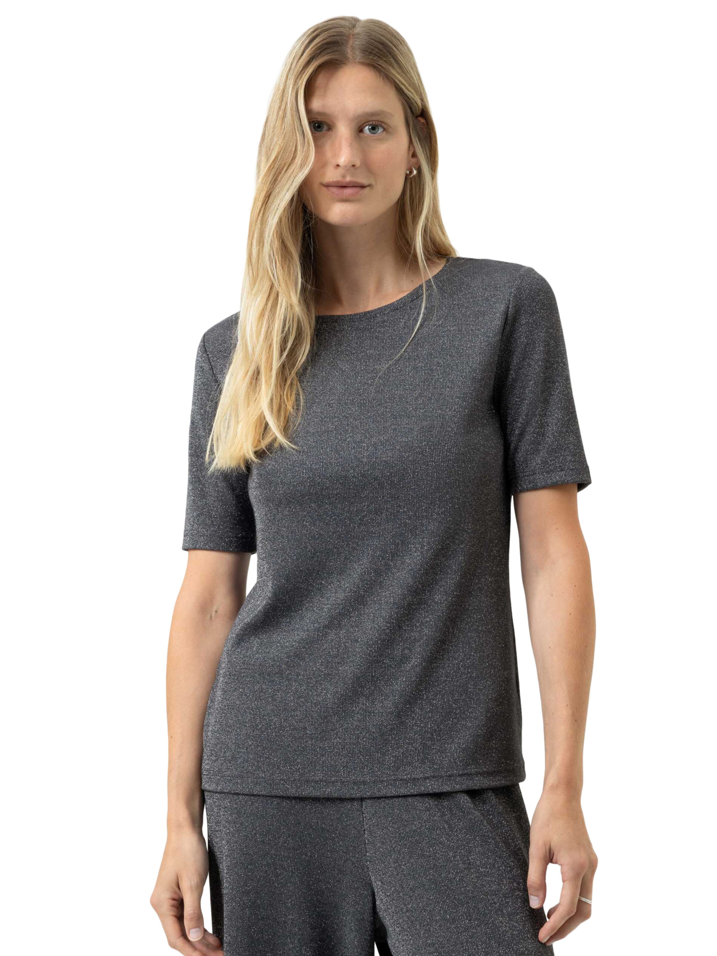 Mey Schlafshirt in Grau: Vorderseite