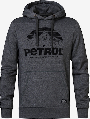 Petrol Industries Sweatshirt 'Ripon' in Grijs: voorkant