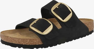 BIRKENSTOCK - Zapatos abiertos en negro: frente