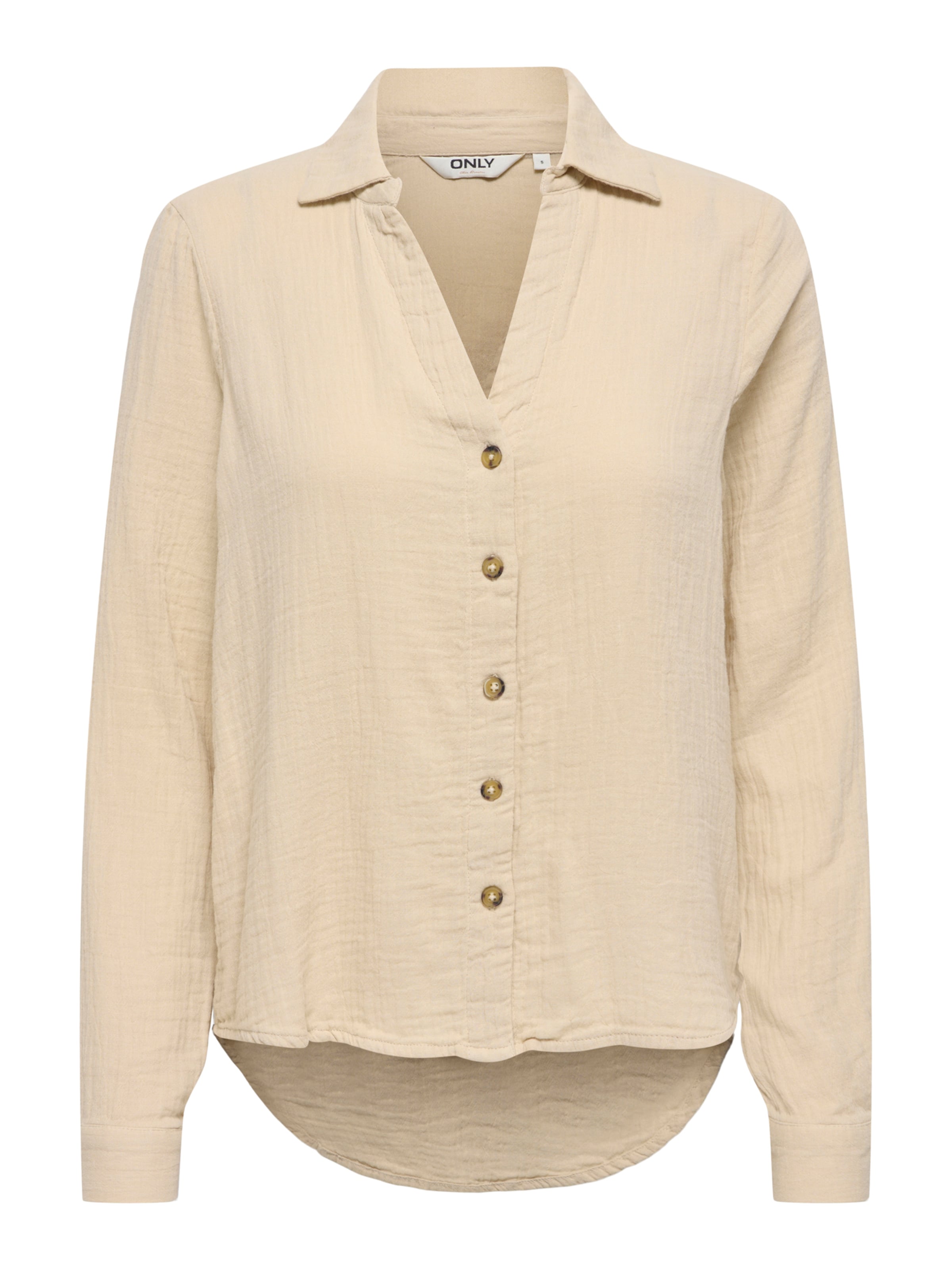 Chemisier 'ONLTHYRA' ONLY en beige : devant