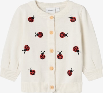 Cardigan 'Fasille' NAME IT en blanc : devant