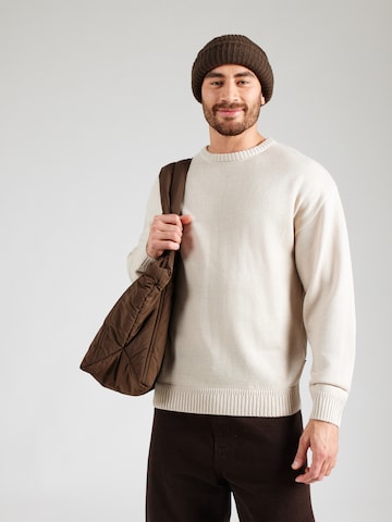 JJ Rebel Pullover 'JREBJEFF' in Beige: Vorderseite