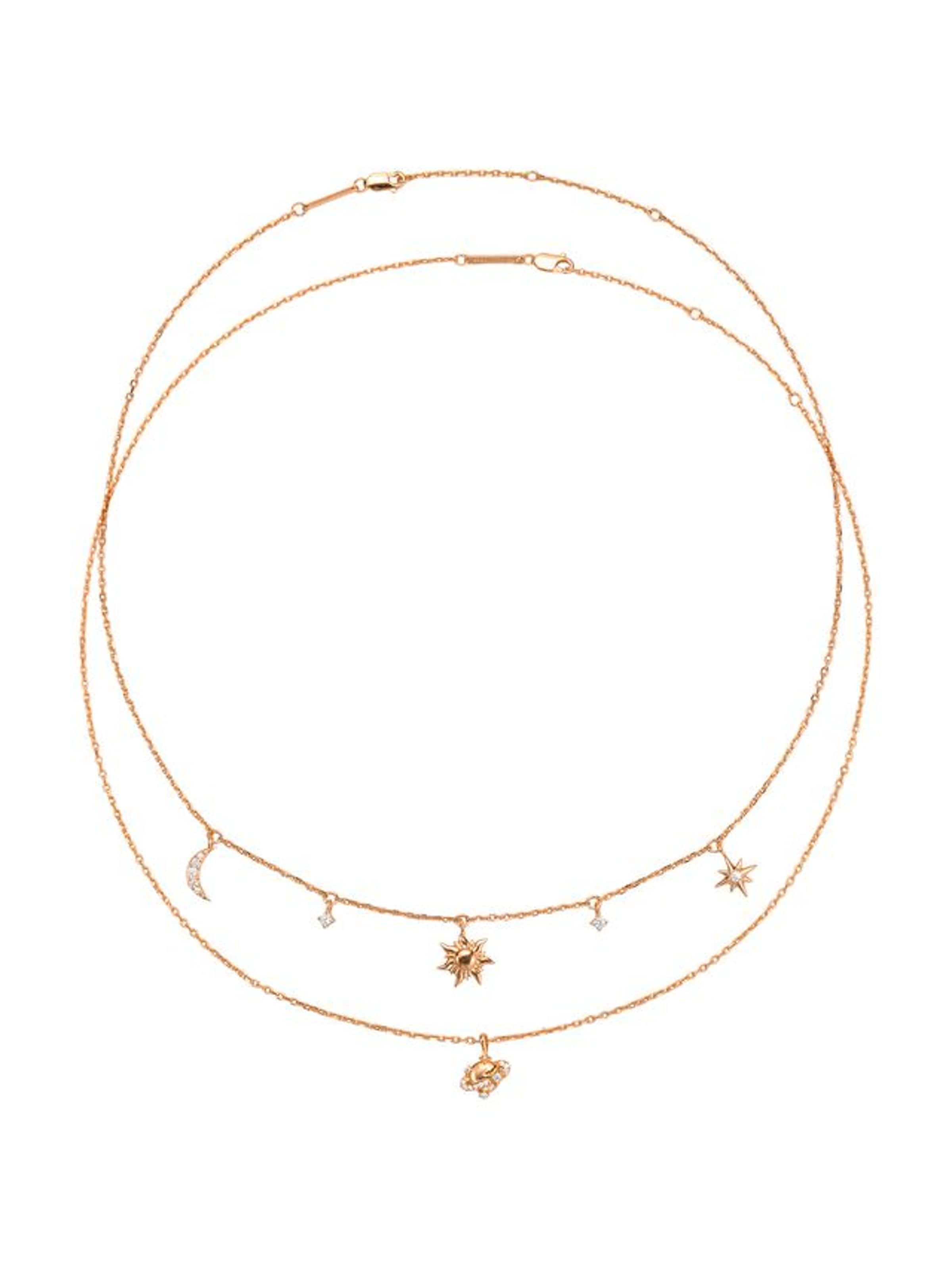 Hey Happiness - Cadena 'Starry Sky' en oro
