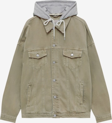 Pull&Bear Between-season jacket in Green: front