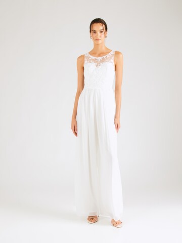 Laona Jumpsuit in White: front