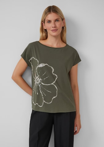 s.Oliver BLACK LABEL Shirt in Groen: voorkant