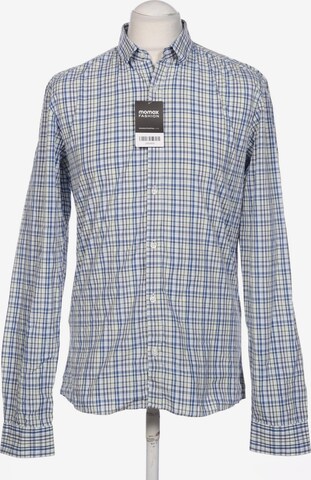 HUGO Red Button Up Shirt in L in Blue: front