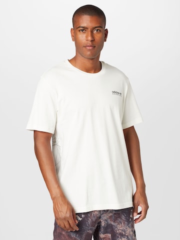 ADIDAS ORIGINALS Shirt 'Adventure Mountain Back' in White: front