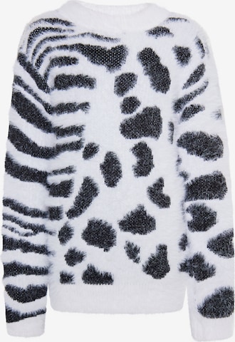 Pullover 'Mimo' di myMo KIDS in bianco: frontale