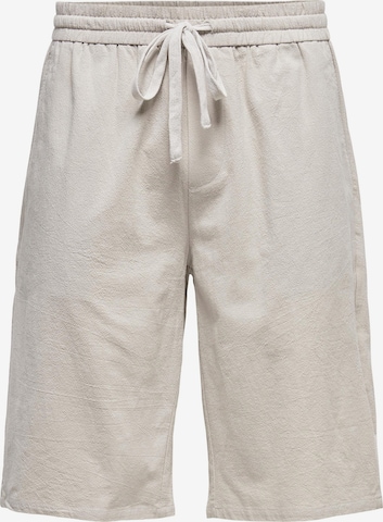 Only & Sons Pants 'Laus' in Beige: front