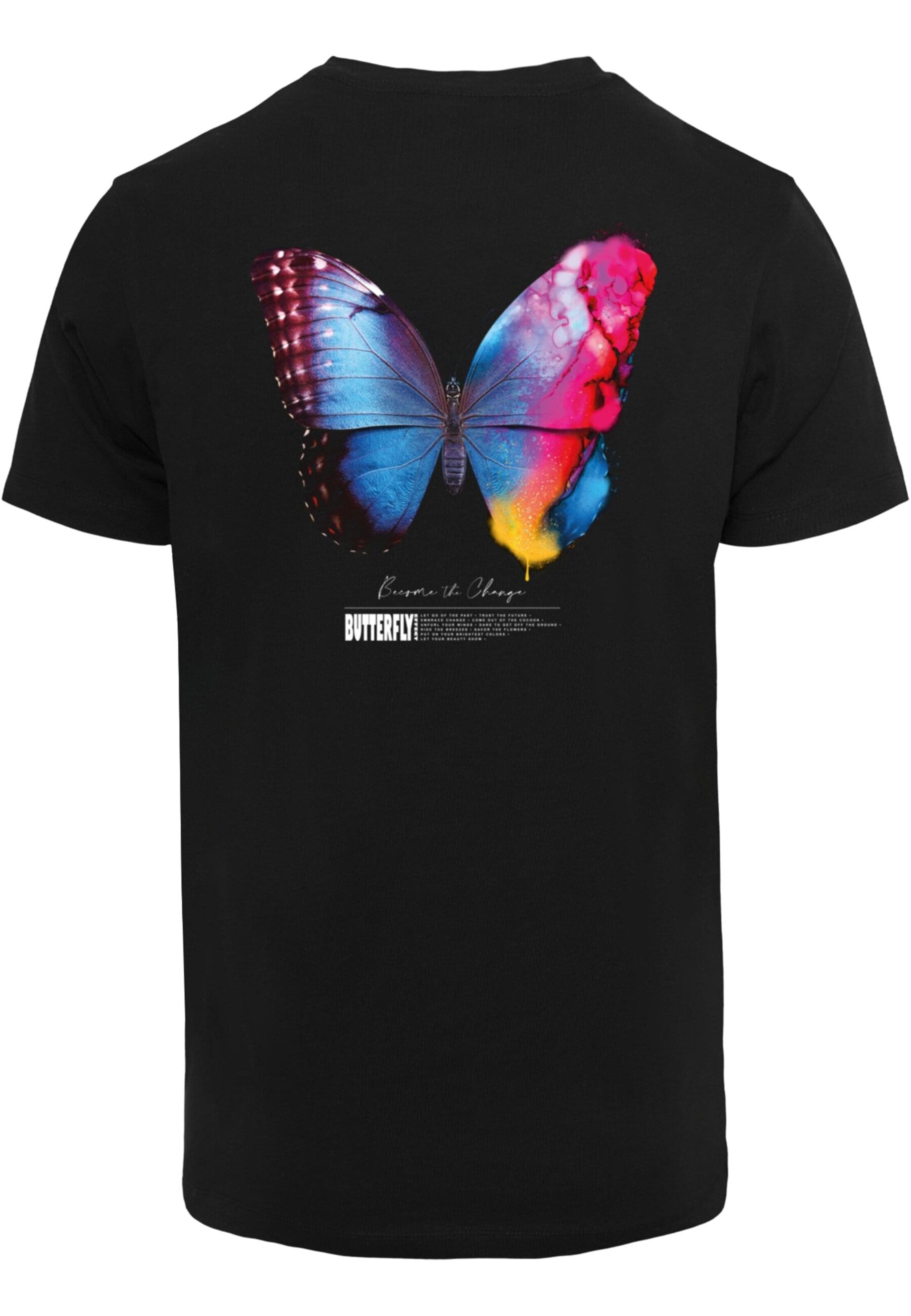 Mister Tee Tričko 'Become the Change' - Čierna