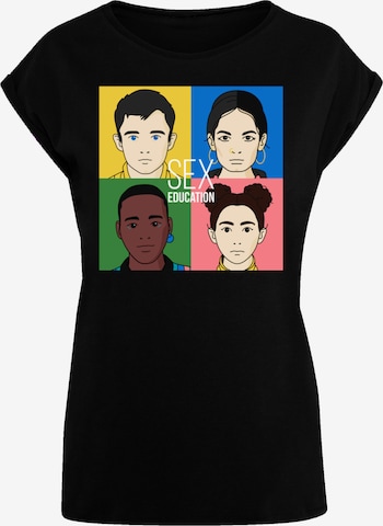 T-shirt 'Sex Education Netflix TV Series' F4NT4STIC en noir : devant