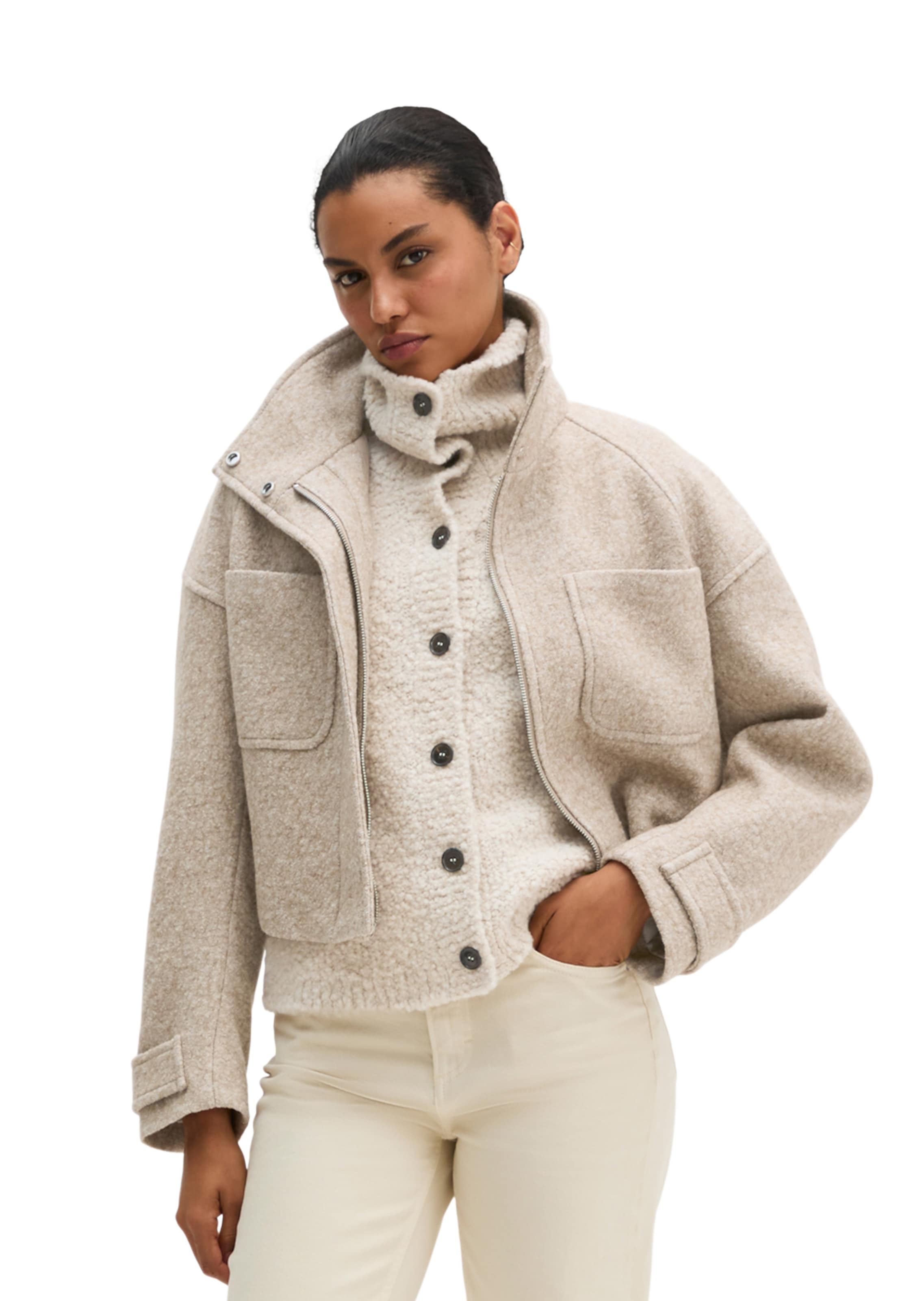 Marc O'Polo Tussenjas in Beige: voorkant
